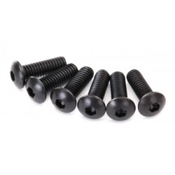 Tornillos Traxxas de 2.5X8mm con cabeza de botón hexagonal - 6pcs - TRX2617