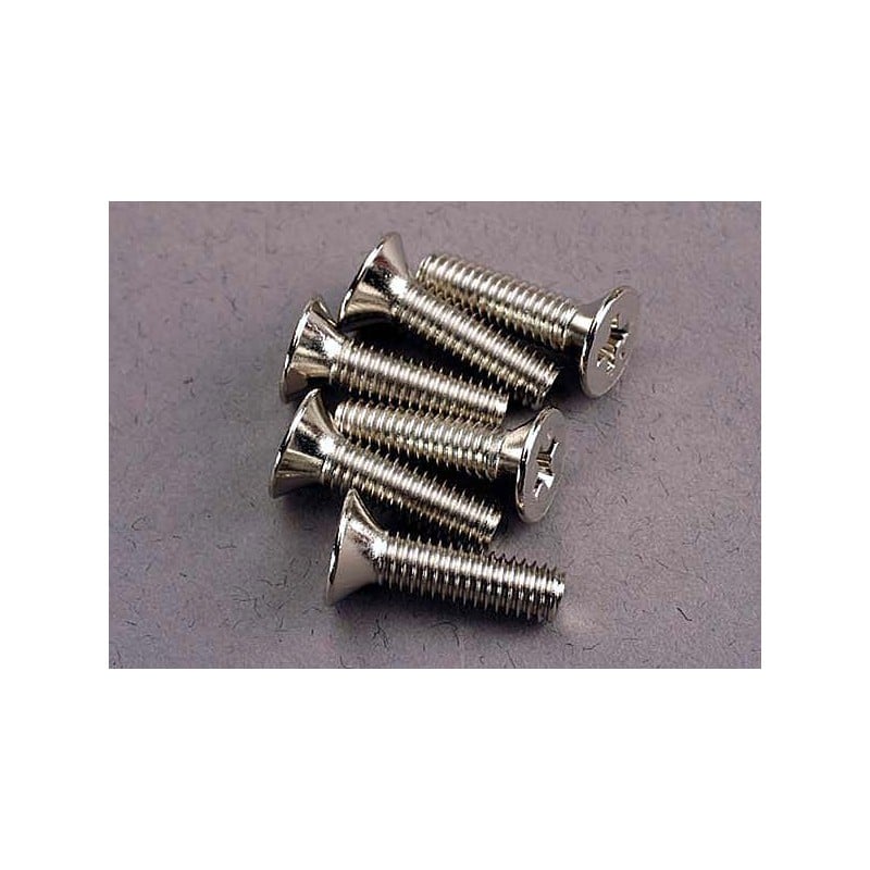 Tornillos Traxxas de 4X15mm cabeza avellanada (6pcs) TRX3167