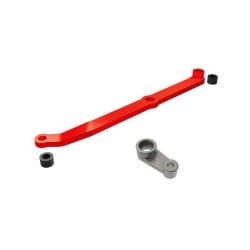 Enlace de dirección Traxxas de aluminio anodizado 6061-T6 rojo para TRX4M 1/18 TRX9748-RED