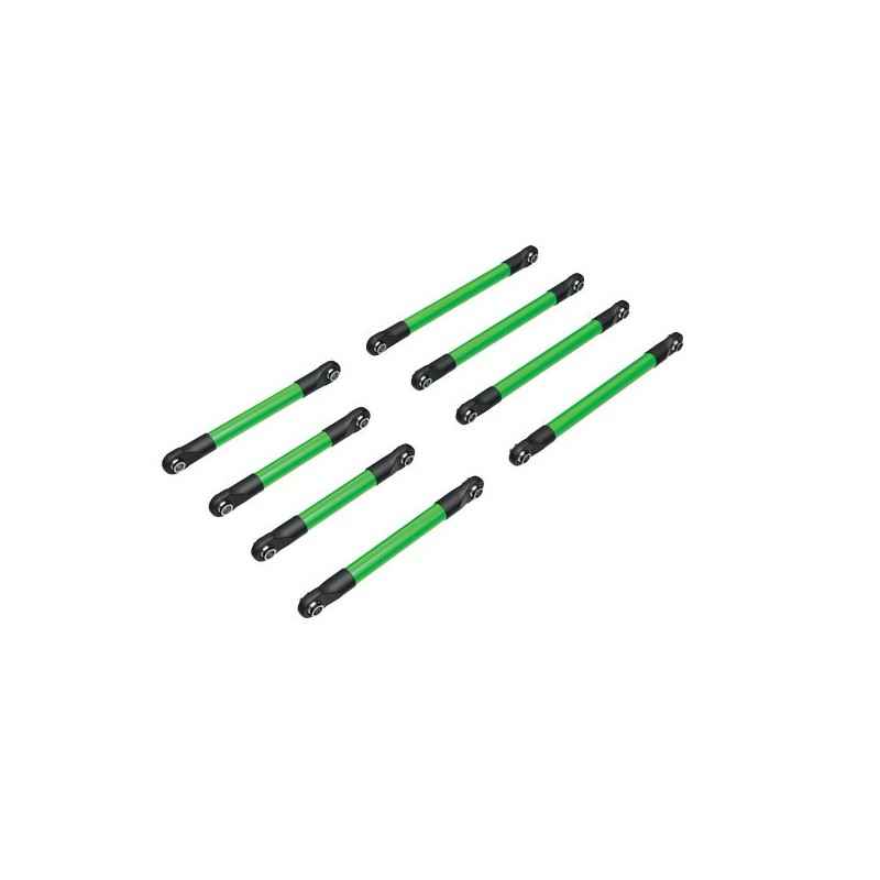 Juego de tirantes de suspensión de aluminio anodizado verde 6061-T6 para Traxxas TRX-4M TRX9749-GRN