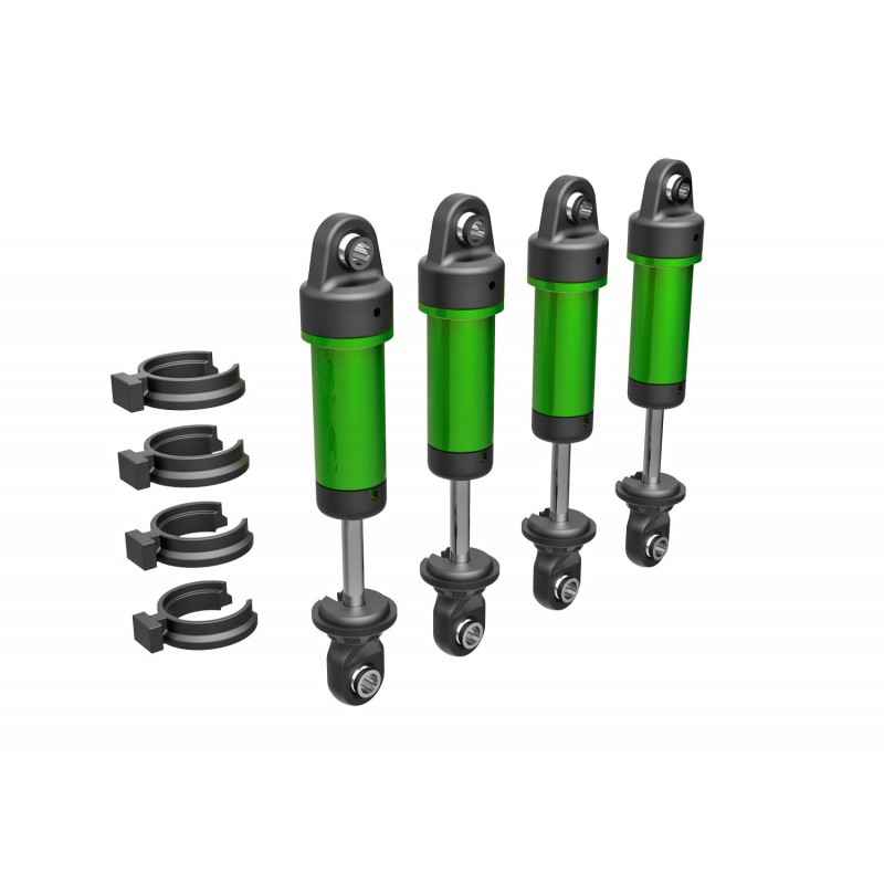 Amortiguadores GTM de aluminio 6061-T6 anodizado verde sin muelles para Traxxas TRX-4M (4pcs) TRX9764-GRN