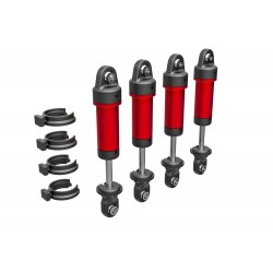 Amortiguadores GTM de aluminio 6061-T6 anodizado rojo sin muelles para Traxxas TRX-4M (4pcs) TRX9764-RED