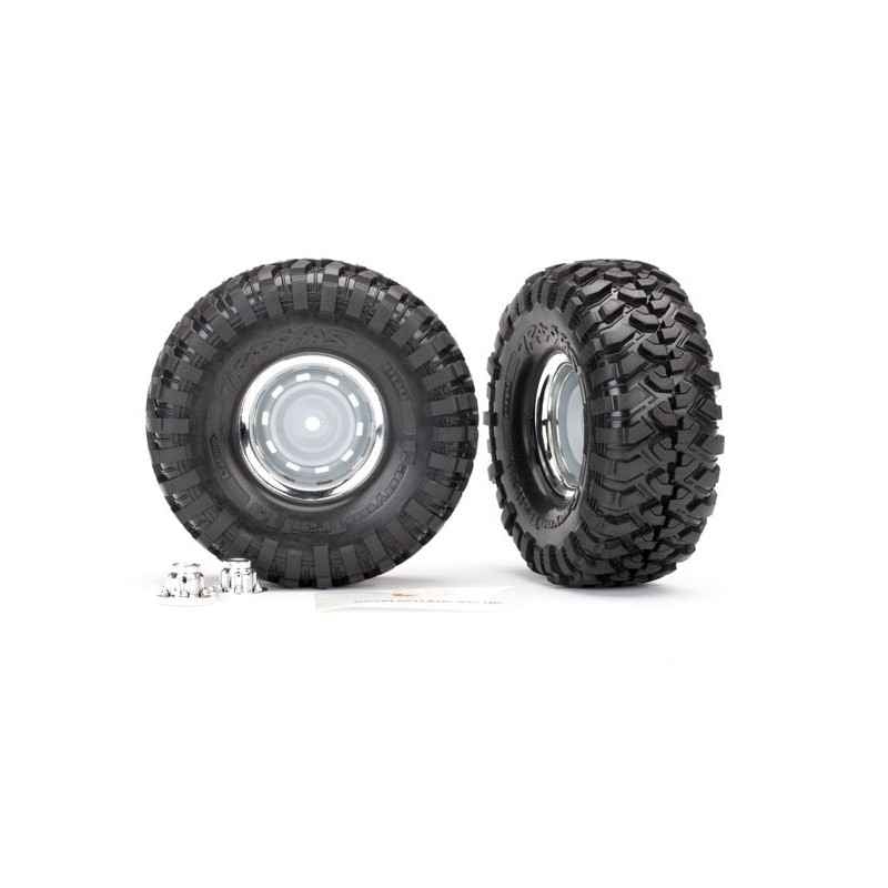 Ruedas Traxxas para TRX-4, cromadas Canyon Trail 1.9" (2pcs) TRX8166