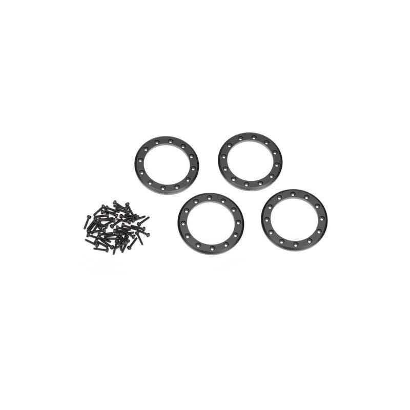 Anillos Beadlock de aluminio negro Traxxas de 2.2' (4pcs) TRX8168T