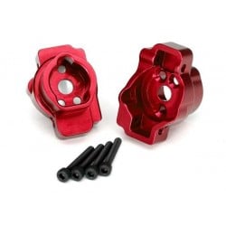 Montaje de aluminio rojo del eje portico trasero para Traxxas TRX-4 TRX8256R