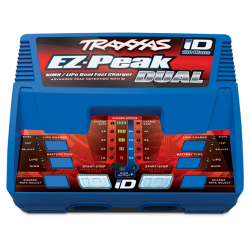 Cargador Doble Traxxas para Lipo-Nimh EZ-Peak Plus 100W Dual iD TRX2972GX