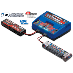 Cargador Doble Traxxas para Lipo-Nimh EZ-Peak Plus 100W Dual iD TRX2972GX