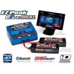 Cargador Traxxas EZ-Peak Live Dual 200W Lipo-nimh con iD 2 a 4S TRX2973