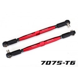 Links Traxxas de aluminio anodizado rojo (2pcs) para X-Maxx TRX7748R