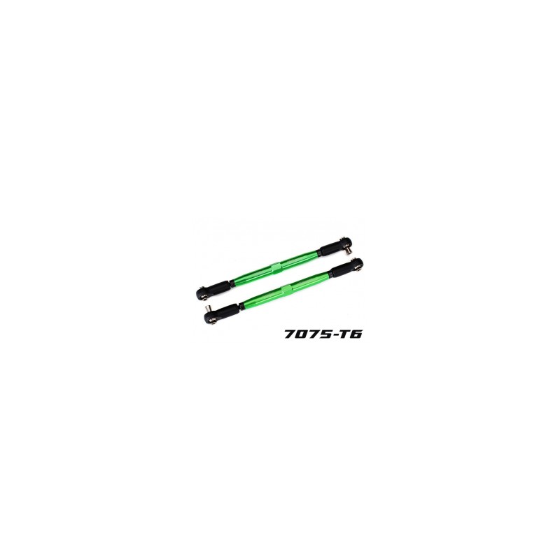 Links Traxxas de aluminio anodizado verde (2pcs) para X-Maxx TRX7748G