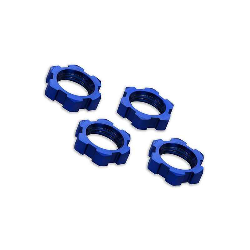 Tuercas de rueda Traxxas de aluminio azul 17mm (4pcs) TRX7758