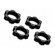 Tuercas de rueda Traxxas de aluminio negro 17mm (4pcs) TRX7758A