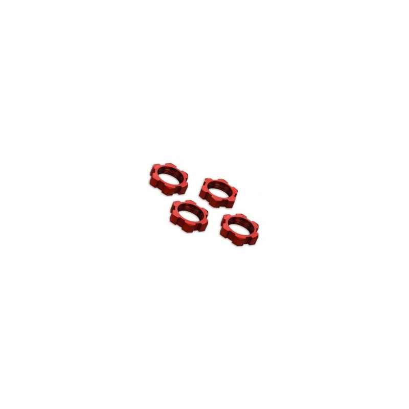 Tuercas de rueda Traxxas de aluminio rojo 17mm (4pcs) TRX7758R