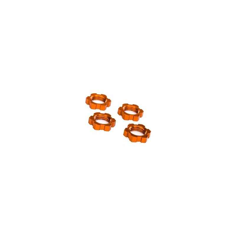 Tuercas de rueda Traxxas de aluminio naranja 17mm (4pcs) TRX7758T