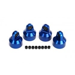 Tapones de amortiguador Traxxas GTX de aluminio azul (4pcs) para X-Maxx TRX7764A