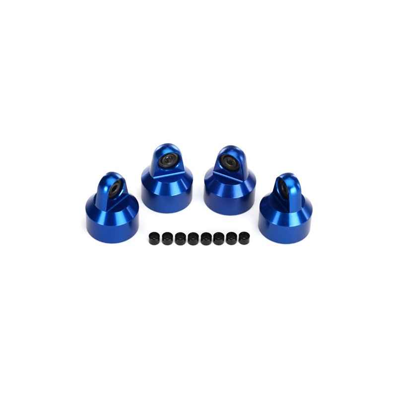 Tapones de amortiguador Traxxas GTX de aluminio azul (4pcs) para X-Maxx TRX7764A