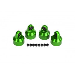 Tapones de amortiguador Traxxas GTX de aluminio verde (4pcs) para X-Maxx TRX7764G