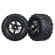 Ruedas Traxxas cromadas negras y neumáticos AT (2pcs) para X-Maxx TRX7772A