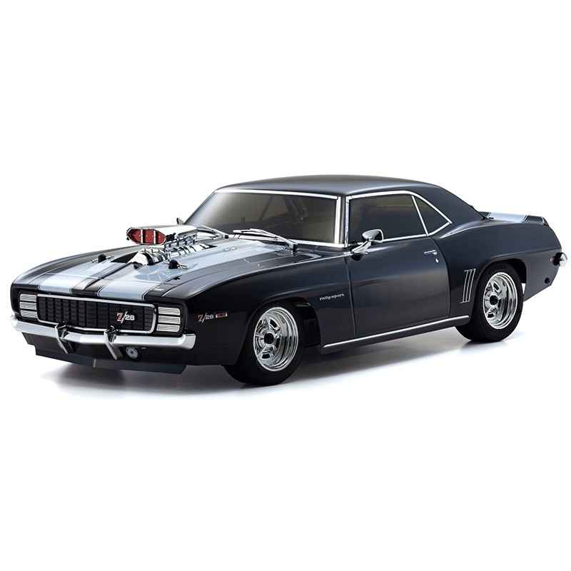 Kyosho Fazer Mk2 (L) Chevy Camaro Z28 RS Supercharged VE Tuxedo Black de 1969 34493T1