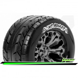 Ruedas Louise MT-Rocket 1/10 Monster Truck Hex 14mm Cromo Negro T3201SBCM