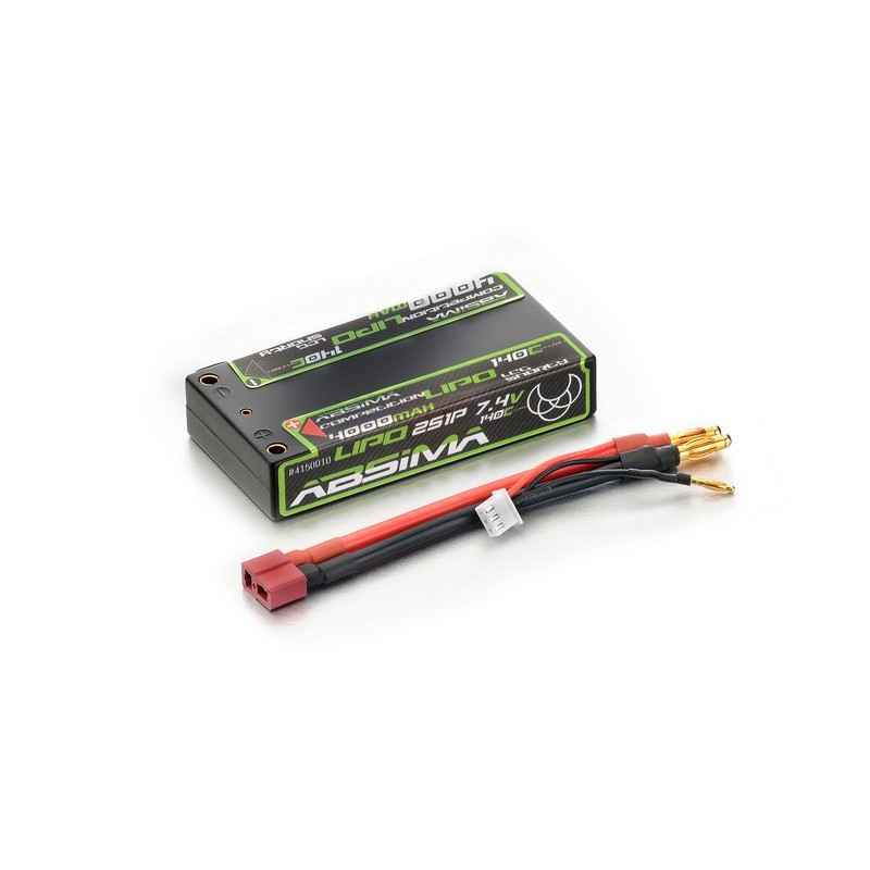 Batería Absima Competition Lipo LCG Shorty 4000mAh 140C 2S1P HC 4mm 4150010