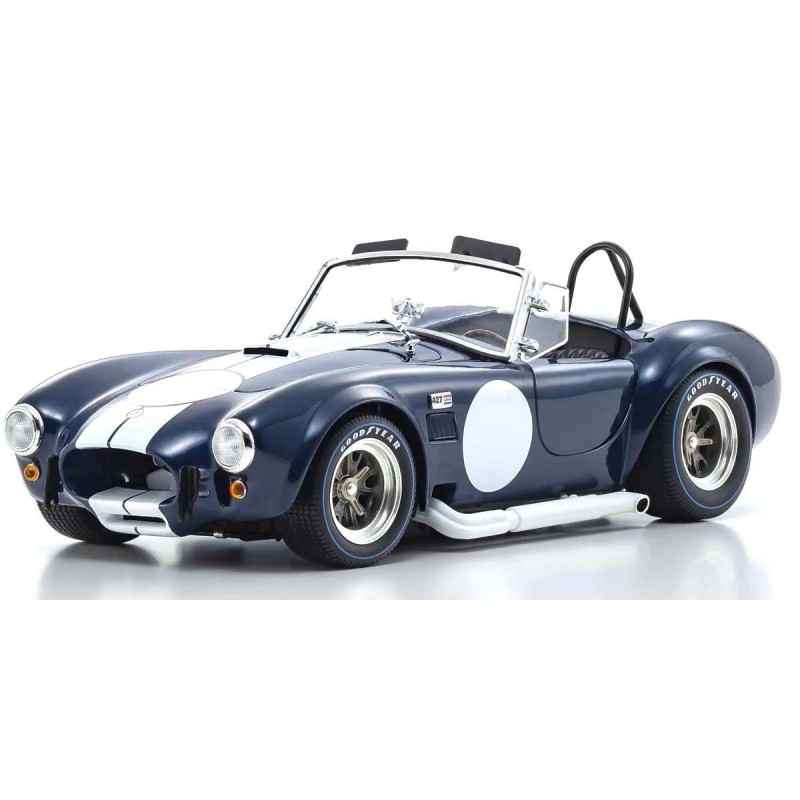 Coche Diecast Kyosho Shelby Cobra 427 S/C Spider 1:18 1962 Blanco-Azul KS08048DBL