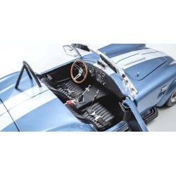 Coche Diecast Kyosho Shelby Cobra 427 S/C Spider 1:18 1962 Azul claro-blanco KS08048SBL