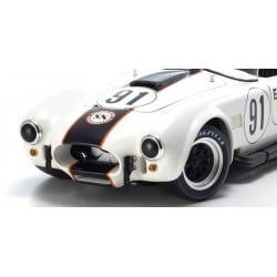 Coche Diecast Kyosho 1:18 Shelby Cobra 427 S/C Essex Wire Bridgehampton 1965 Nr.91 Blanco KS08047EW