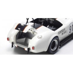 Coche Diecast Kyosho 1:18 Shelby Cobra 427 S/C Essex Wire Bridgehampton 1965 Nr.91 Blanco KS08047EW