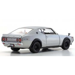 Coche Diecast Kyosho 1:18 Nissan Skyline 2000 GT-R (KPGC110) 1973 Plata KS08255S