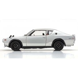 Coche Diecast Kyosho 1:18 Nissan Skyline 2000 GT-R (KPGC110) 1973 Plata KS08255S