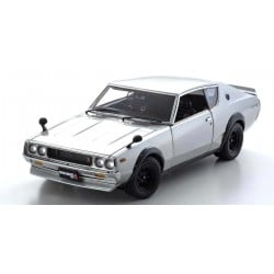 Coche Diecast Kyosho 1:18 Nissan Skyline 2000 GT-R (KPGC110) 1973 Plata KS08255S