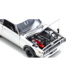 Coche Diecast Kyosho 1:18 Nissan Skyline 2000 GT-R (KPGC110) 1973 Plata KS08255S