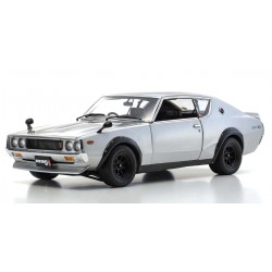 Coche Diecast Kyosho 1:18 Nissan Skyline 2000 GT-R (KPGC110) 1973 Plata KS08255S