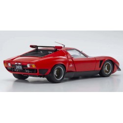 Coche Diecast Kyosho 1:18 Lamborghini Miura SVR 1970 Black-Red KS08319RBK