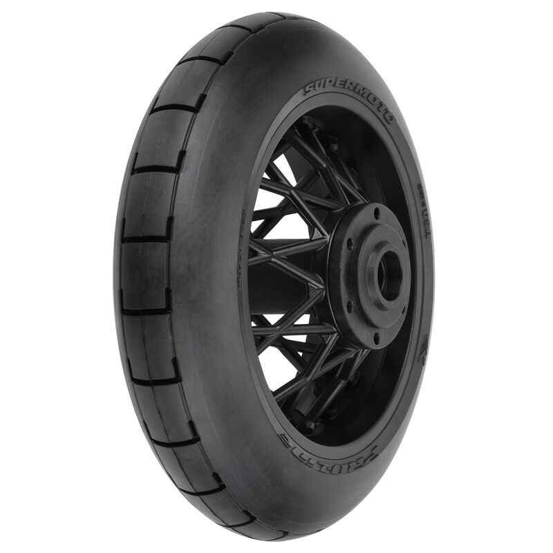 Rueda trasera Pro-line 1/4 Supermoto S3 Motorcycle Rear Tire MTD Black (1) para Losi PROMOTO-MX PRO1022310