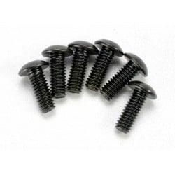 Tornillos Traxxas de 4X12mm cabeza de botón (hexagonal) (6pcs) TRX3937