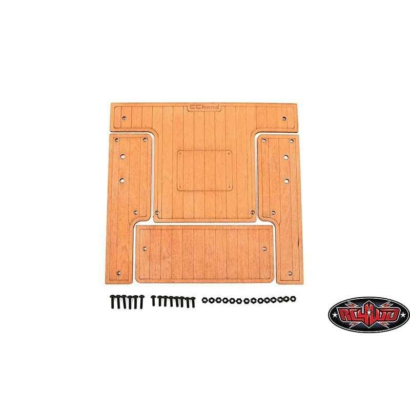 Plataforma de madera para caja de carga para RC4WD Gelande II 2015 Land Rover Defender D90 PICK-UP RC4VVVC1144