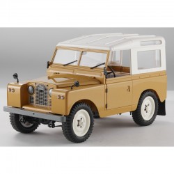 Coche de radiocontrol FMS 1/12 Land Rover Series II Scaler RTR color amarillo FMS11202RTR-YL