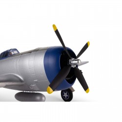 Avión E-Flite P-47 Razorback 1.2m BNF Basic con AS3X y SAFE Select EFL08450