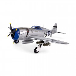 Avión E-Flite P-47 Razorback 1.2m BNF Basic con AS3X y SAFE Select EFL08450