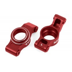 Manguetas traseras de aluminio Rojo 6061-T6 para Traxxas X-Maxx / XRT TRX7852D-RED