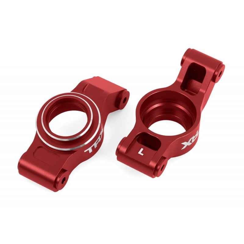 Manguetas traseras de aluminio Rojo 6061-T6 para Traxxas X-Maxx / XRT TRX7852D-RED