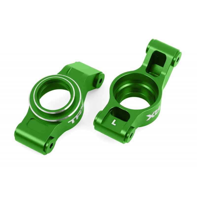 Manguetas traseras de aluminio Verdes 6061-T6 para Traxxas X-Maxx / XRT TRX7852-GRN