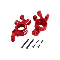 Bloques de dirección de aluminio 6061-T6 rojo Traxxas para X-Maxx / XRT TRX7836-RED