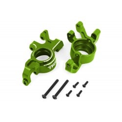 Bloques de dirección de aluminio 6061-T6 verde Traxxas para X-Maxx / XRT TRX7836-GRN