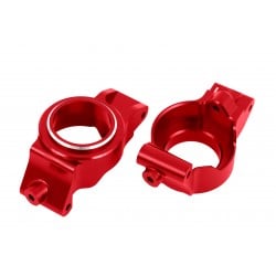 Bloques de ruedas (c-hubs) de aluminio rojo 6061-T6 para Traxxas X-Maxx / XRT TRX7832-RED