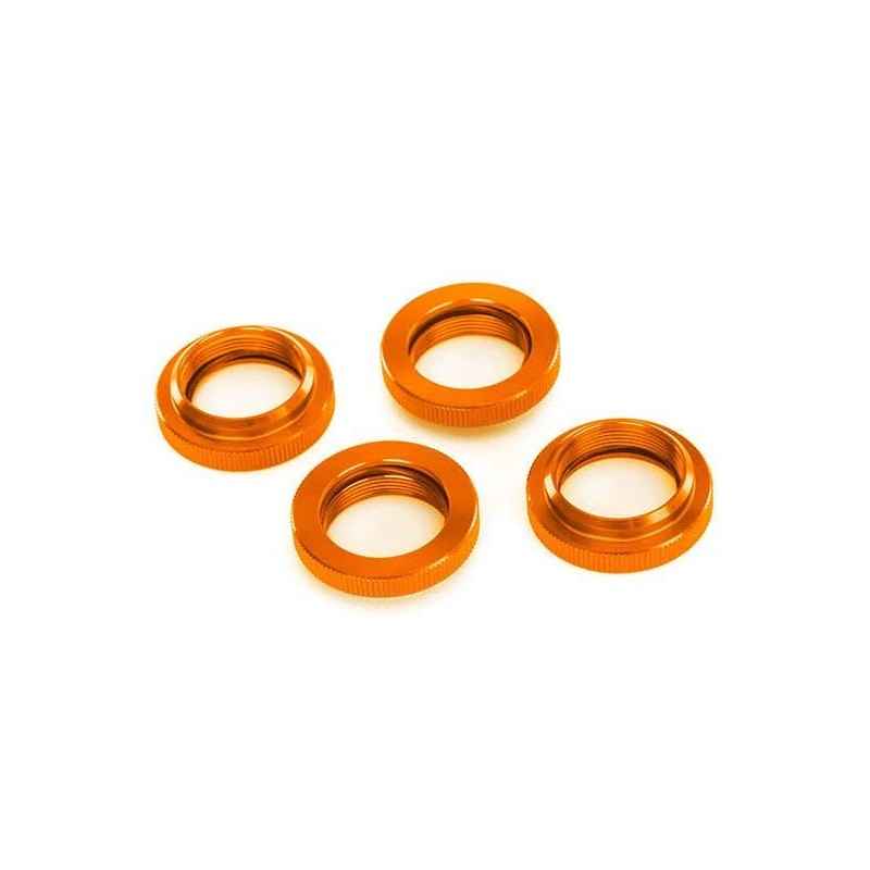 Retenedor de muelle naranja de aluminio Traxxas para amortiguador GTX TRX7767ORNG