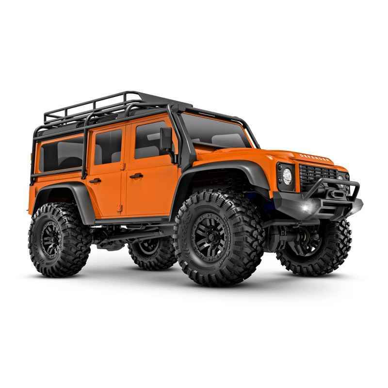 Traxxas TRX-4M 1/18 Land Rover Defender 4WD Naranja (con bateria y cargador USB) TRX97054-1ORNG