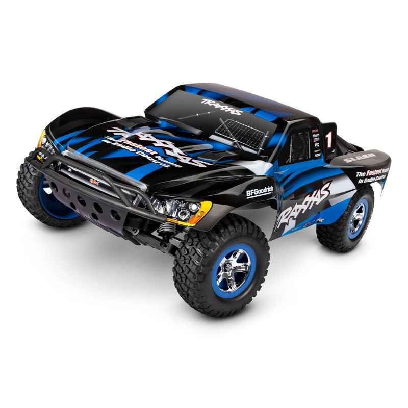 Traxxas Slash 2WD RTR 1/10 Azul (con Batería y Cargador USB) TRX58034-8BLUE